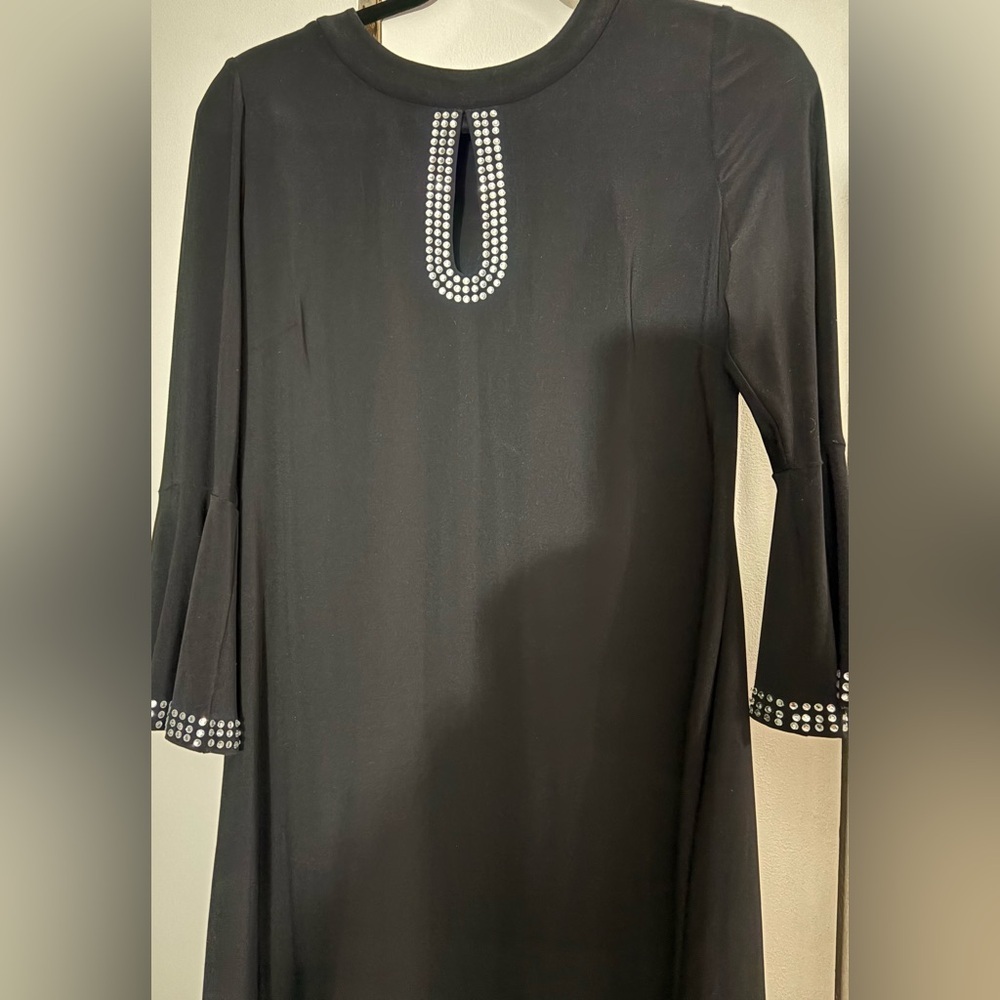 Elegant Black dress with Embellished Details​